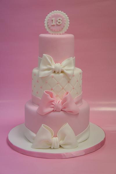 Romantic bows for a girl.... - Cake by Alessandra