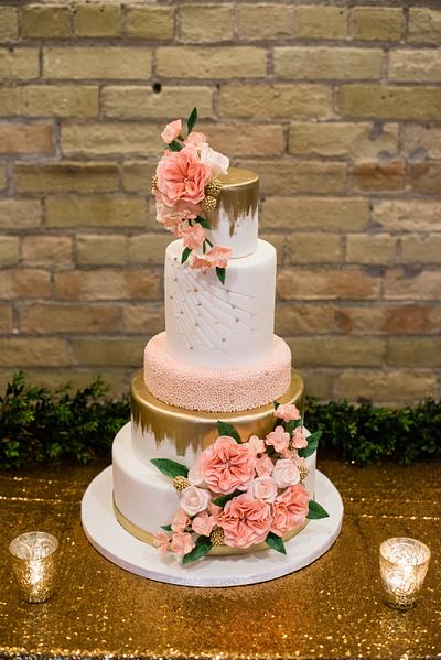 Blush & Gold - Cake by Fancy That Cake