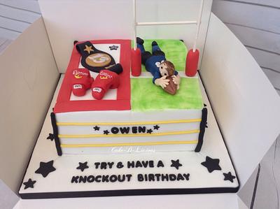 13th Birthday Boxing/rugby Themed - Cake by Sweet Lakes Cakes
