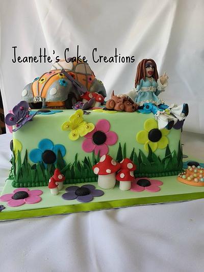 Fun 60's Cake - Cake by Jeanette's Cake Creations and Courses