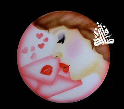 Valentine's massage - Cake by Faten_salah
