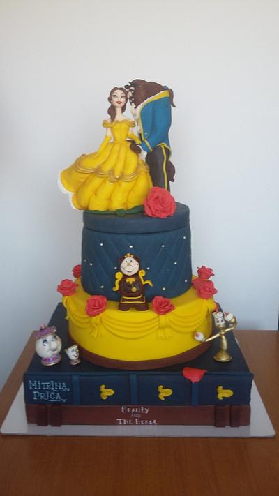 Beauty and the Beast cake - Cake by Kikica