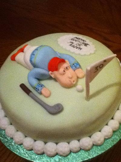 lazy golfer 30th birthday cake - Cake by Toni Lally