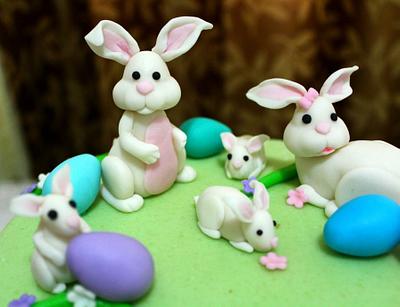 Easter Bunnies - Cake by Tina Avira Tharakan