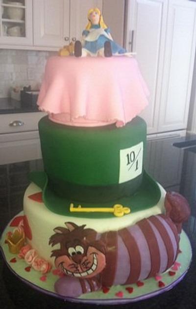 Alice In Wonderland Baby Shower Cake - Cake by Teresa Mangiatordi
