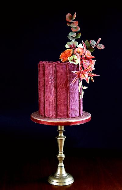 Burgundy - Cake by Katarzynka