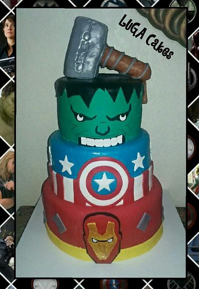 Avengers cake - Cake by Luga Cakes