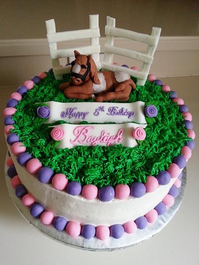 Pretty Pony Birthday - Cake by Scarettmott