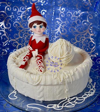 Naughty sugar Elf on the shelf  - Cake by Who did the cake (Helen Wilkinson)