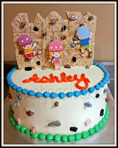 rock wall climbing birthday cake - Cake by Jessica Chase Avila