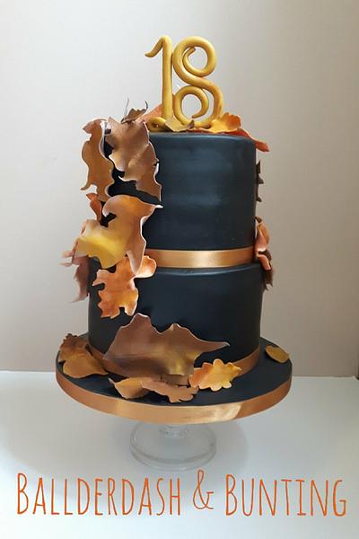 Autumn Leaves - Cake by Ballderdash & Bunting