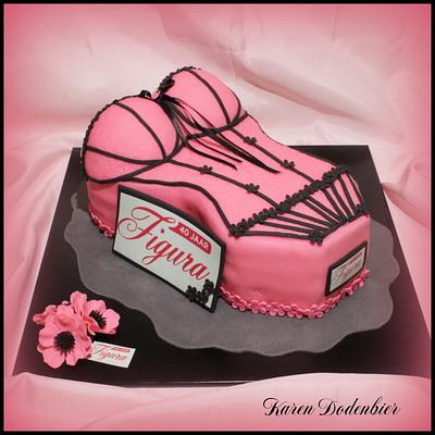 Lingerie Anniverary cake! - Cake by Karen Dodenbier