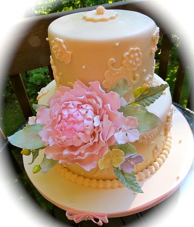 Flowers and Lace - Cake by Nancy T W.