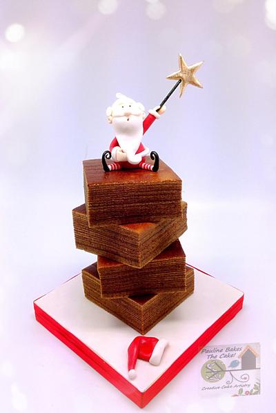 Stacked Naked 'Indonesian Layer Cake' for Christmas 2015!  - Cake by Pauline Soo (Polly) - Pauline Bakes The Cake!