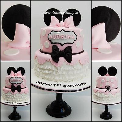 Minnie First Birthday Cake - Cake by It's a Cake Thing 