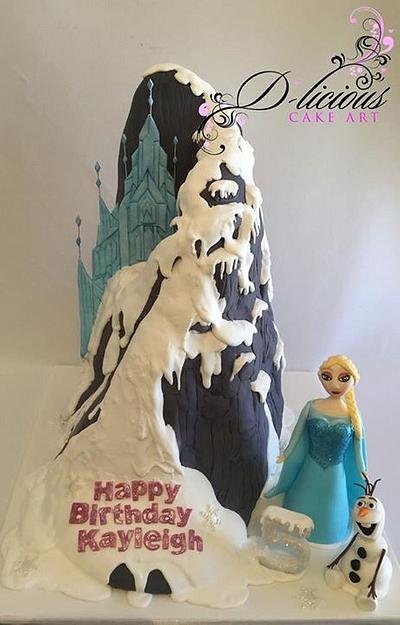 Frozen Mountain Cake - Cake by D-licious Cake Art