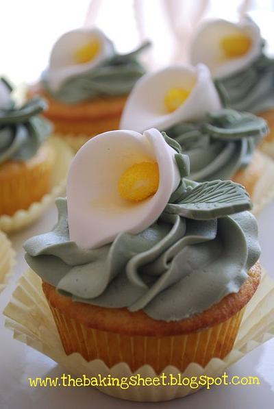 Easter Calla Lily Cupcakes! - Cake by Loren Ebert