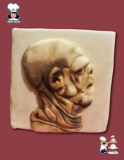 Leonardo Da Vinci collaboration Grotesque head - Cake by NanitaPachita_AnaBorja