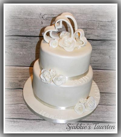 weddingcake - Cake by Sjakkie's Taarten