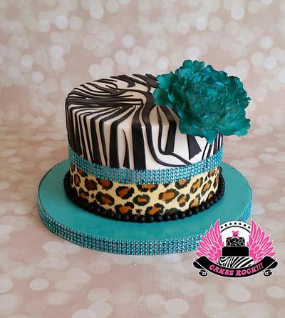 Wild & Teal - Cake by Cakes ROCK!!!  