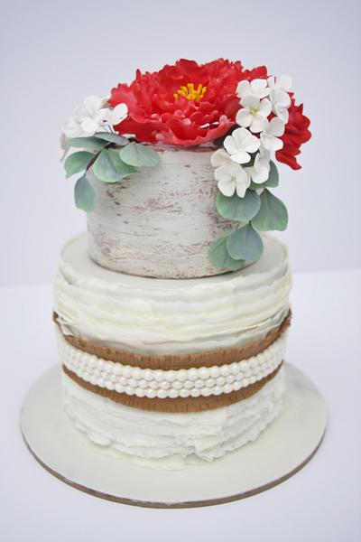 Rustic Wedding Cake - Cake by Pamela Jane