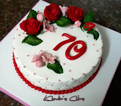  70TH BIRTHDAY CAKE   - Cake by Camelia