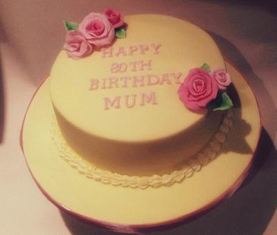 80th birthday cake  - Cake by Time for Tiffin 