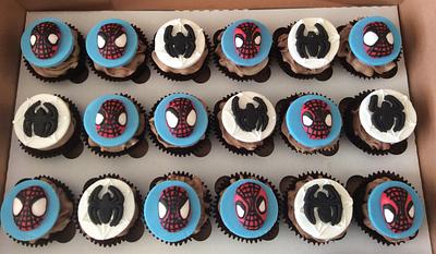 Spiderman cupcakes - Cake by Sonia