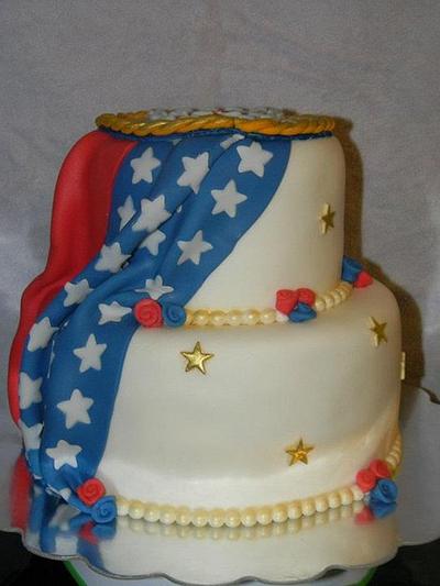 my Navy themed cake. - Cake by donnascakes