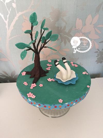 Alice begins her journey.....    Alice in Wonderland collaboration - Cake by Shellee's Cake Creations