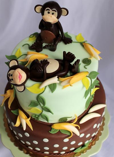 Two monkeys - Cake by Kateřina Lončáková