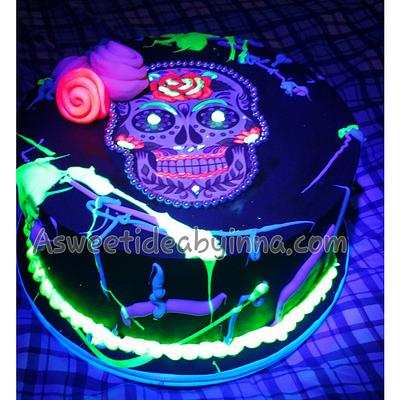 Glowing Skull Cake - Cake by Innessa M