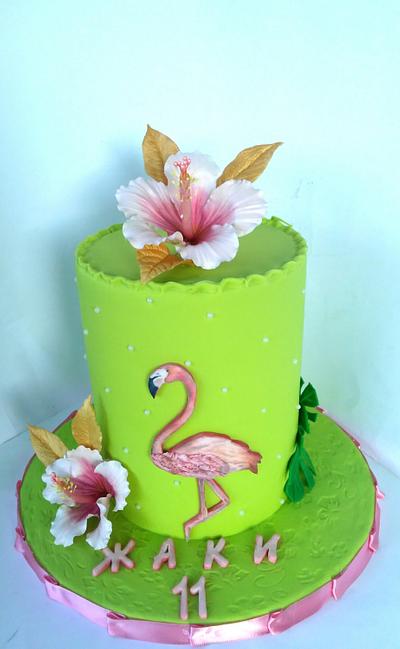Flamingo - Cake by Dari Karafizieva