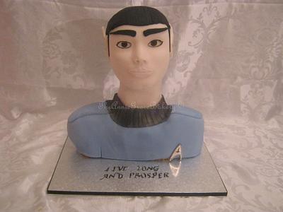 Live long and prosper-Spock Occasion Cake. - Cake by The Annie Grace Bakery