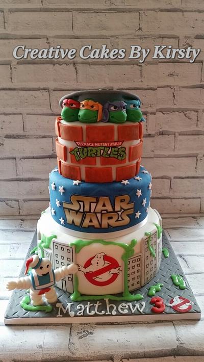 80s themed movie birthday cake  - Cake by Kirsty pearson