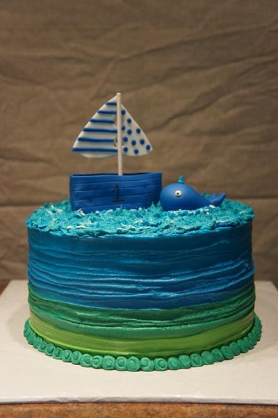 Nautical 1st Birthday - Cake by Amy's Sweets & Treats