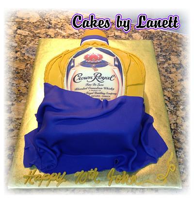 Crown Bottle Cake - Cake by Lanett