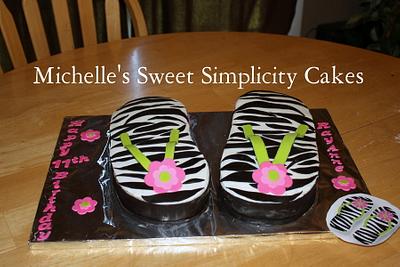 Flip Flops for RayAnne - Cake by Michelle