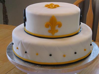 New Orleans' Saints Grooms Cake - Cake by Becky Pendergraft