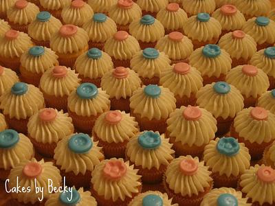 Mini Vanilla Bean Baby Shower Cupcakes - Cake by Becky Pendergraft