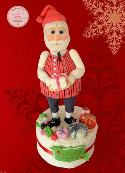 Danish Santa - Santa's Passport Collaboration  - Cake by Sugarpatch Cakes