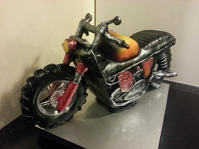 3D Motorcycle Cake - Cake by The Cake Engineer NZ