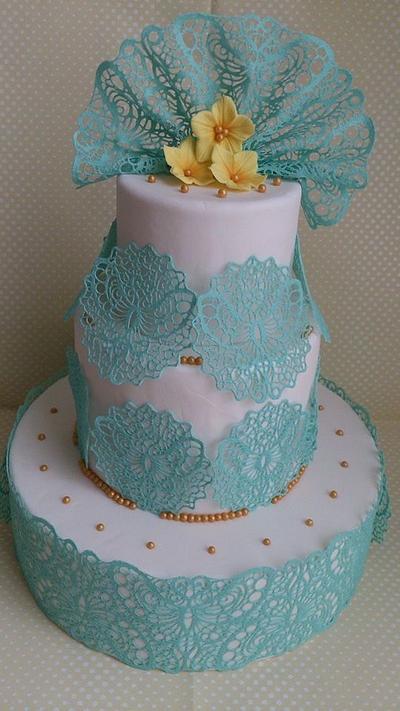 Lace cake  - Cake by CRISTINA