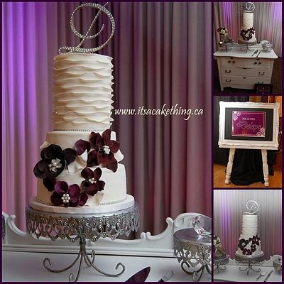 Ruffles & Flowers Wedding - Cake by It's a Cake Thing 