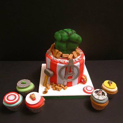 Avengers Birthday Cake - Cake by Daisy Brydon Creations
