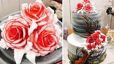 Roses Cake Decorating - Cake by CakeArtVN