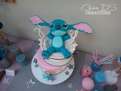 Stitch disney for a birthday twin girl - Cake by Claire DS CREATIONS