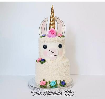 Llama Unicorn Cake - Cake by Donna Tokazowski- Cake Hatteras, Martinsburg WV
