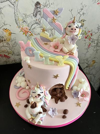 Hungry Unicorn Cake - Cake by Sugarose Creations 