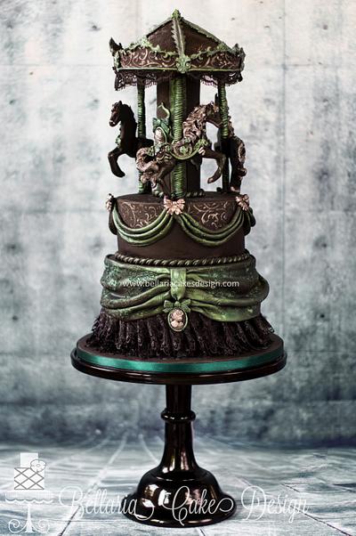 Gothic carousel  - Cake by Bellaria Cake Design 
